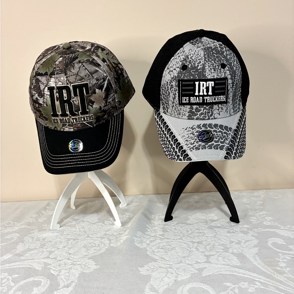 IRT Ice Road Truckers Logo Baseball Caps - Camouflage & Black&Gray by Fast Eddie